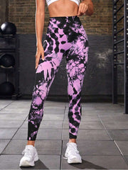 Tie Dye High Rise Bodycon Leggings