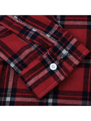 Plaid Hooded Cotton Shirts