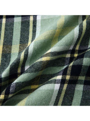 Plaid Hooded Cotton Shirts