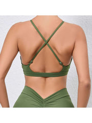 Solid Color Halter Neck Backless Tank &amp; Top