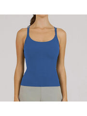 Colorblock U Neck Wrap Bodycon Tank &amp; Top