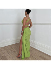 One-shoulder One Shoulder High Rise Skirt Sets