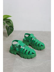 Pure Color Hasp Sandals