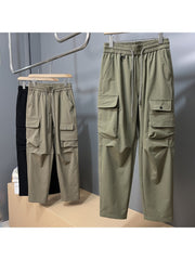 Comfortable Cotton Blend Straight Long Pant