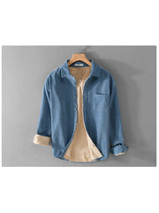 Fleece Corduory Cardigan Shirt