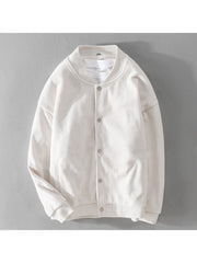 Pure Color Long Sleeve Corduroy Jackets