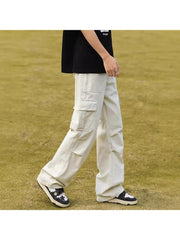 Easy-Handling Pure Color Straight Long Pant