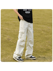 Easy-Handling Pure Color Straight Long Pant