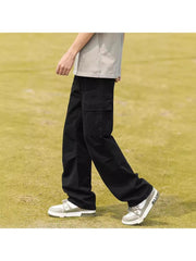 Easy-Handling Pure Color Straight Long Pant