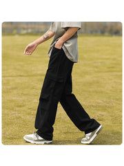 Easy-Handling Pure Color Straight Long Pant