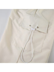 Low Rise Drawstring Loose Cargo Pants