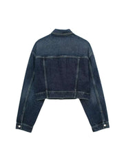 Heart Pocket Long Sleeve Denim Jackets