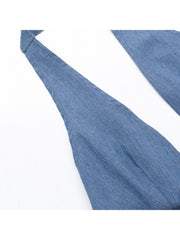 Halter Backless Denim Tanks