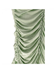 Pleated Polyester Bodycon Plus Size Sleeveless Dresses