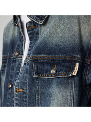 Denim Single Breasted Men's Jackets