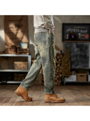 Ripped Mid-rise Men's Jeans