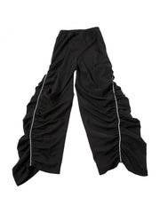 Drawstring Tie-wrap V Neck Cargo Pant Sets