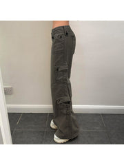 Patchwork Baggy Cargo Pants