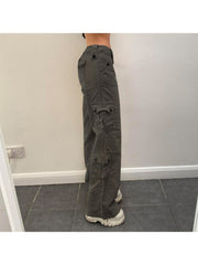 Patchwork Baggy Cargo Pants