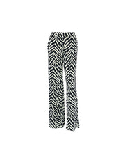 Patchwork Zebra Wide Leg Pants