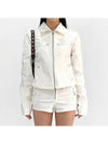 Beading Patchwork Stand Collar Zipper Jackets