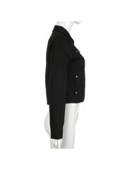 Beading Patchwork Stand Collar Zipper Jackets