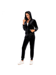 Pure Color Ankle-tied Athleisure Plus Size Pant Sets