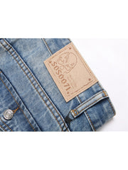 Eyelets Denim Men's Short Pants