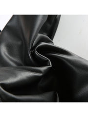 Halter Tie-wrap Backless Leather Tanks