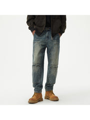 Washed Loose Mid-rise Men's Jeans