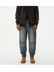 Washed Loose Mid-rise Men's Jeans