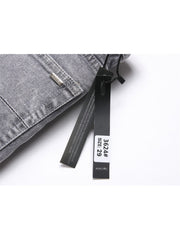 Ripped Washed Mid-rise Men's Jeans