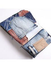 Patchwork Colorblock Mid-rise Men's Jeans