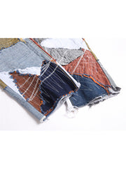 Patchwork Colorblock Mid-rise Men's Jeans