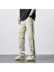 Washed Ripped Mid-rise Men's Jeans