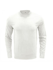 Pure Color Crewneck Long Sleeve Men's Sweater