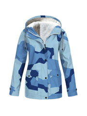 Camouflage Waterproof Zipper Parka Jackets