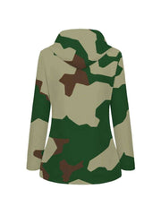 Camouflage Waterproof Zipper Parka Jackets