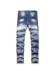 Applique Denim Mid-rise Jeans