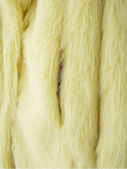 Fluff Pure Color Long Sleeve Winter Coats