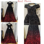 Sequin Off-Shoulder Quinceañera Ball Gown