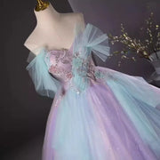 Real Picture V-Neck Princess Quinceañera Dress