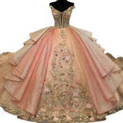 2024 Real Picture Princess Quinceañera Dress