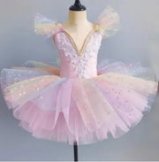 Kids Seven-Color Sequined Ballet Tutu Dress