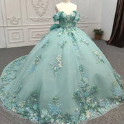 Quinceanera Dress Ball Gown Flower