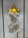 Tiara sexy strapless pearl ruched bodycon mini dress for birthday and cocktail party styling