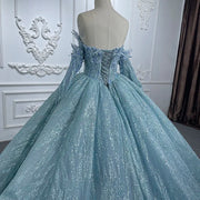 Ball Gown Feathers Quinceanera Dress