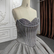 Strapless Court Train Quinceanera Dress