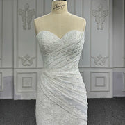 Strapless Sequin A-Line Wedding Dress