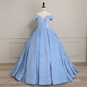 Bomaris Sparkly Off-Shoulder Quinceañera Ball Gowns